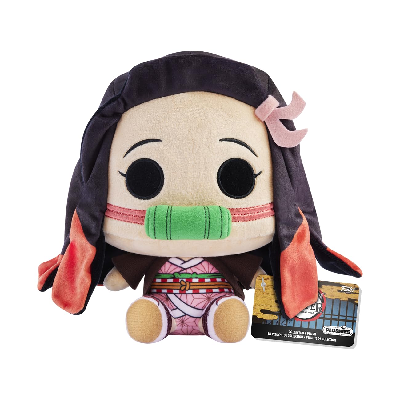 Peluche Nezuko Kamado — Demon Slayer Kimetsu no Yaiba, peluche douce 30 cm, produit officiel